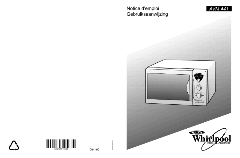Page 1 de la notice Manuel utilisateur Whirlpool AVM 441/WP/AV