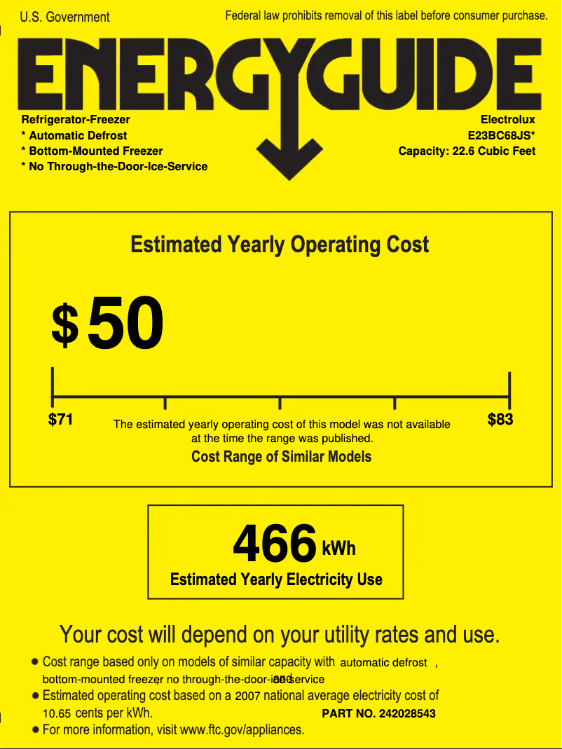 Image de la première page du manuel de l'appareil E23BC68JSS