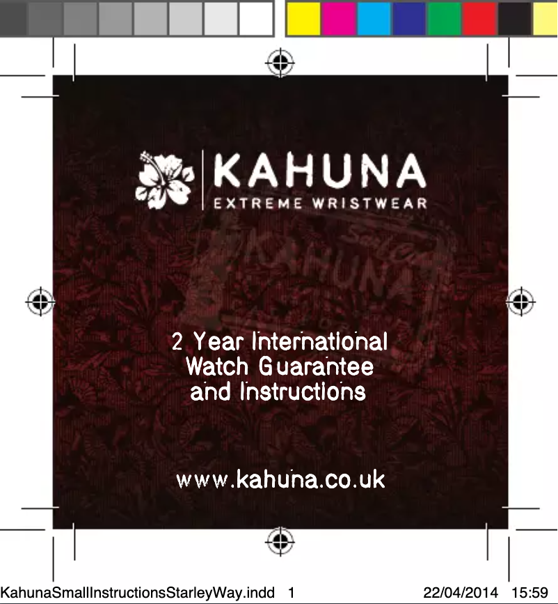 Página 1 del manual Manual de usuario Kahuna Strap KLS-0252L