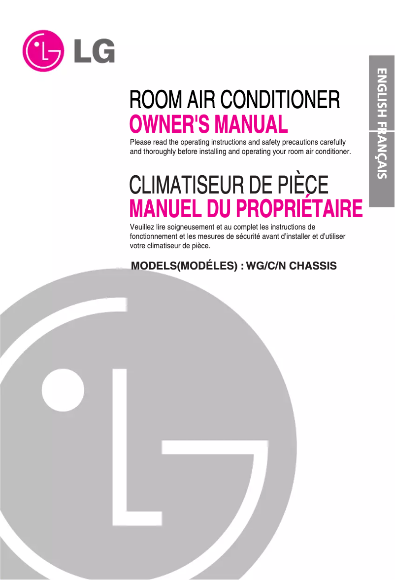 Page n°1 - Manuel utilisateur LG TWC186NBAB0
