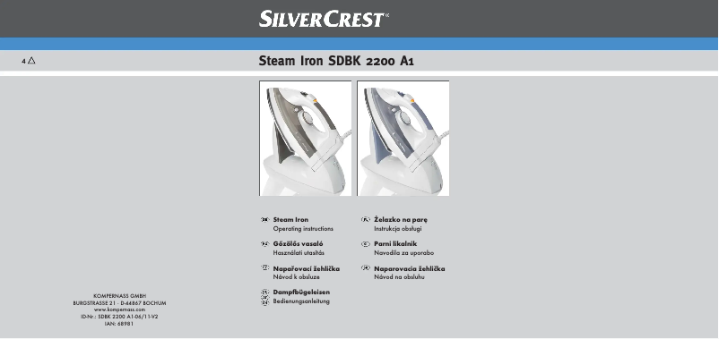 Image de la première page du manuel de l'appareil SDBK 2200 A1