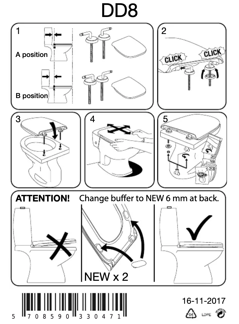 Page 1 de la notice Manuel utilisateur Pressalit Code