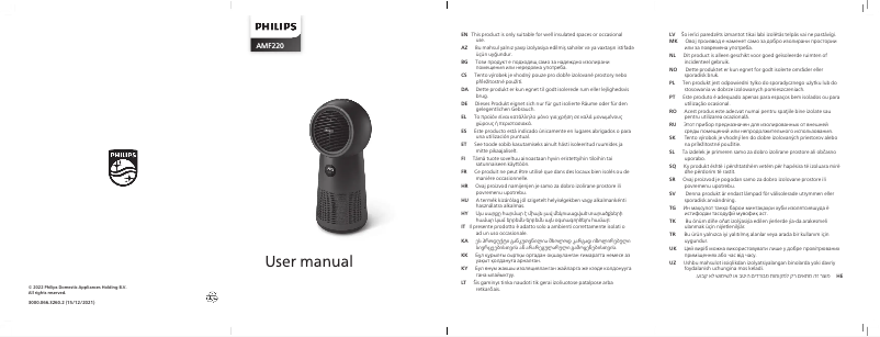 Imagen de la primera página del manual del dispositivo AMF220