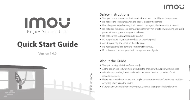 Page n°1 - Manuel utilisateur Imou FSP11