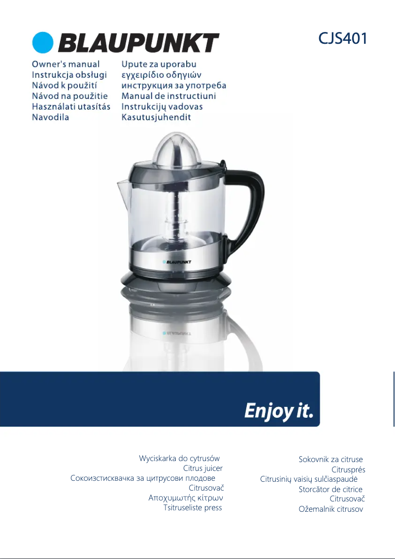 Image de la première page du manuel de l'appareil CJS401