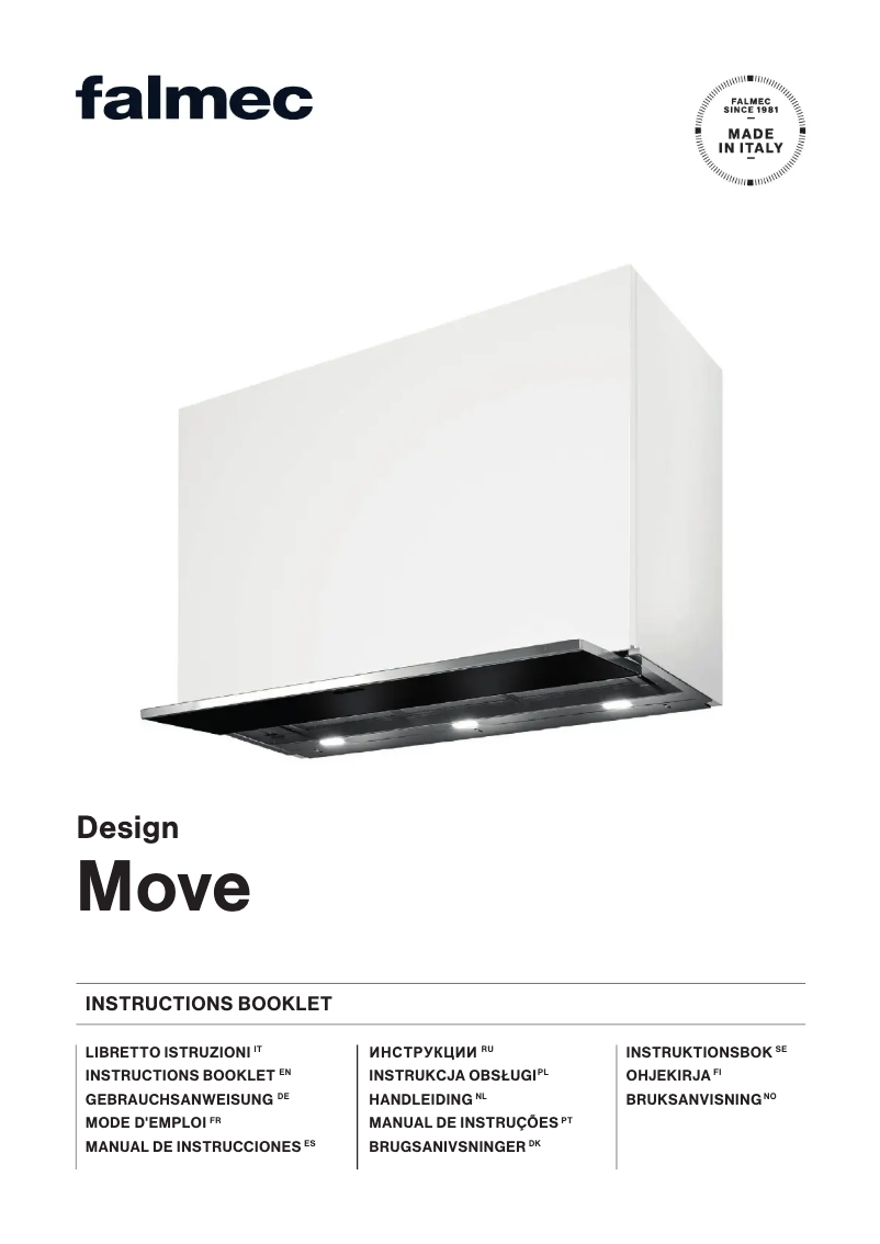 Page 1 de la notice Manuel utilisateur Falmec Move