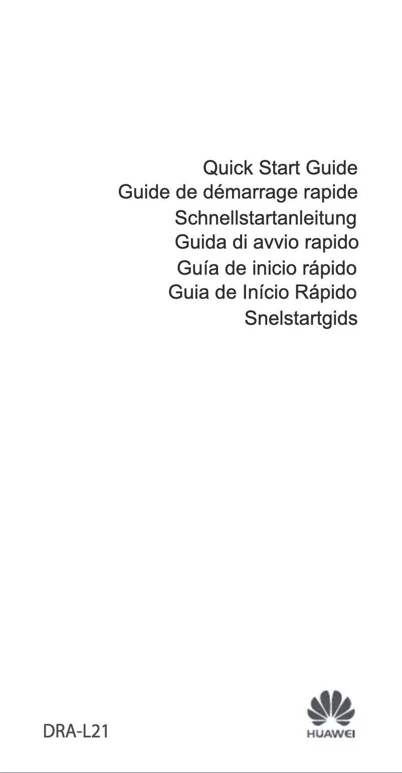 Page 1 de la notice Guide de démarrage rapide Huawei Y5