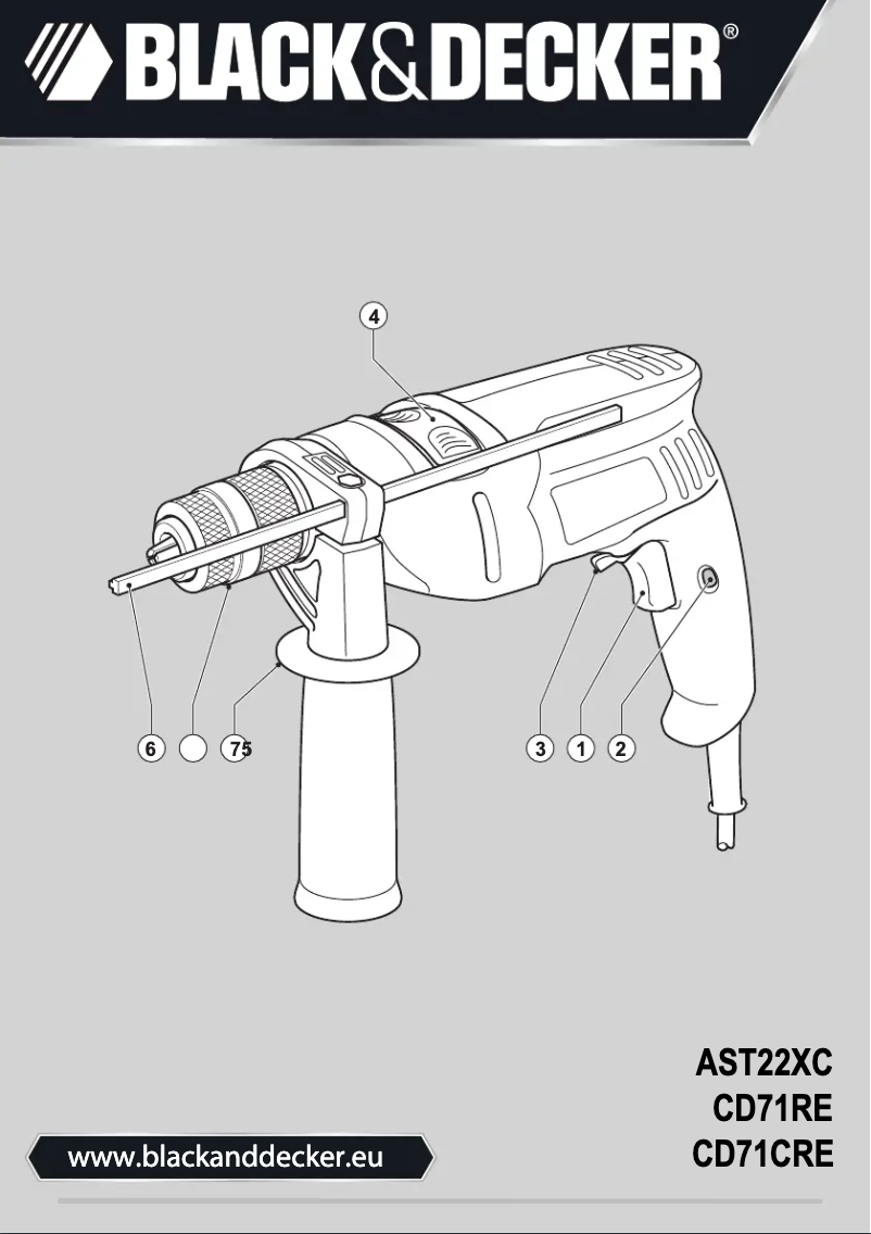 Page n°1 - Manuel utilisateur Black & Decker AST22XC
