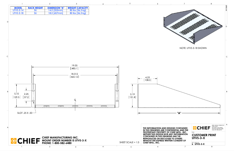 Page n°1 - Manuel utilisateur Chief UTVS-3-14