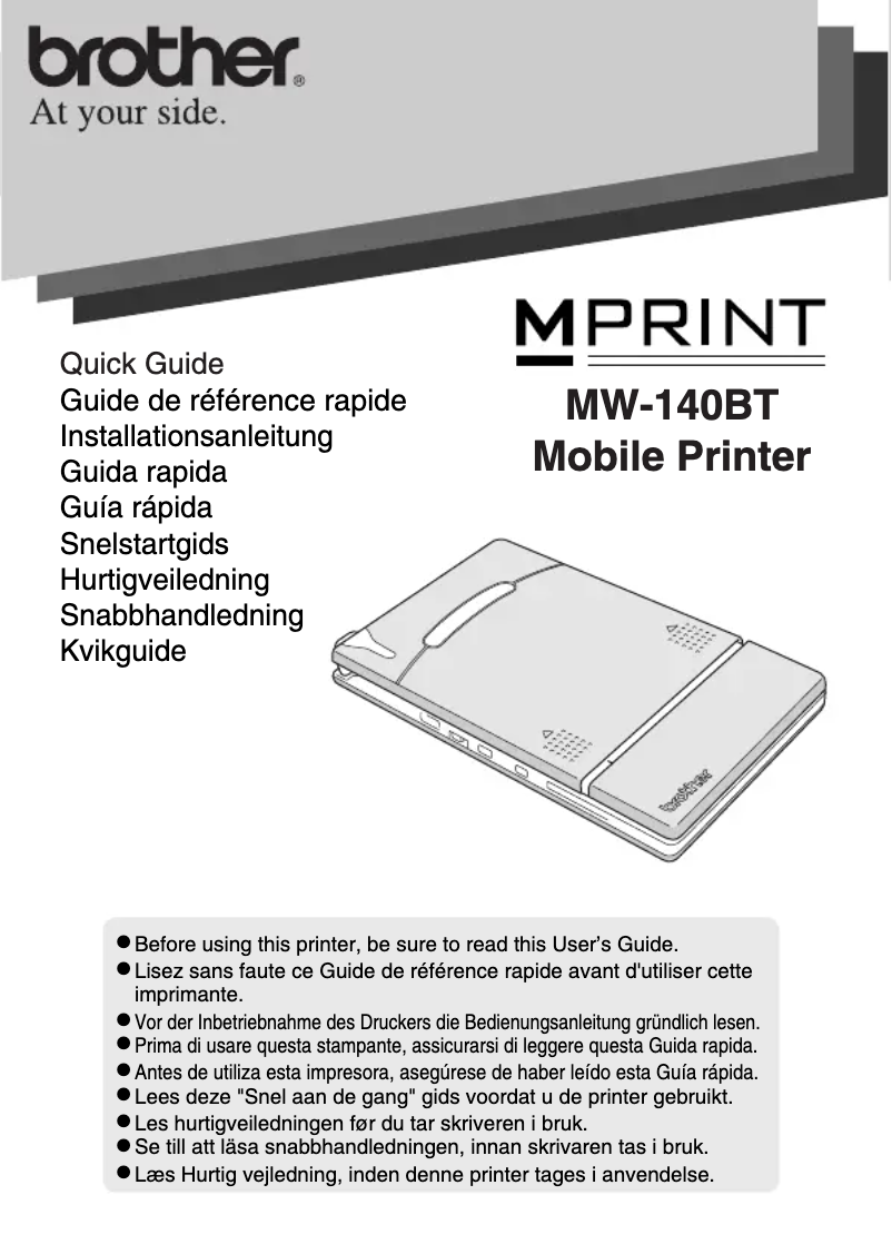 Image de la première page du manuel de l'appareil MW-140BT