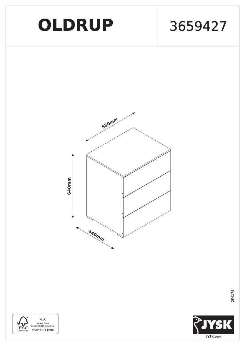 Image de la première page du manuel de l'appareil Oldrup