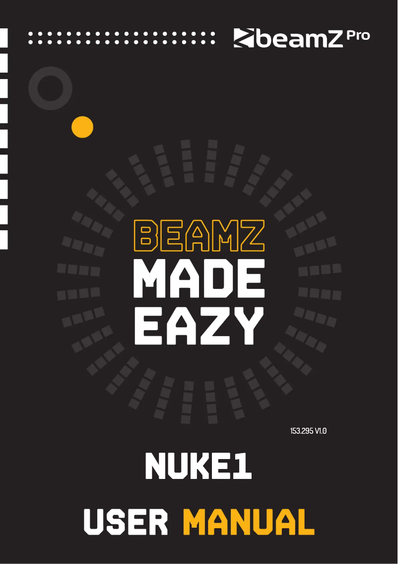 Page 1 de la notice Manuel utilisateur BeamZ NUKE1