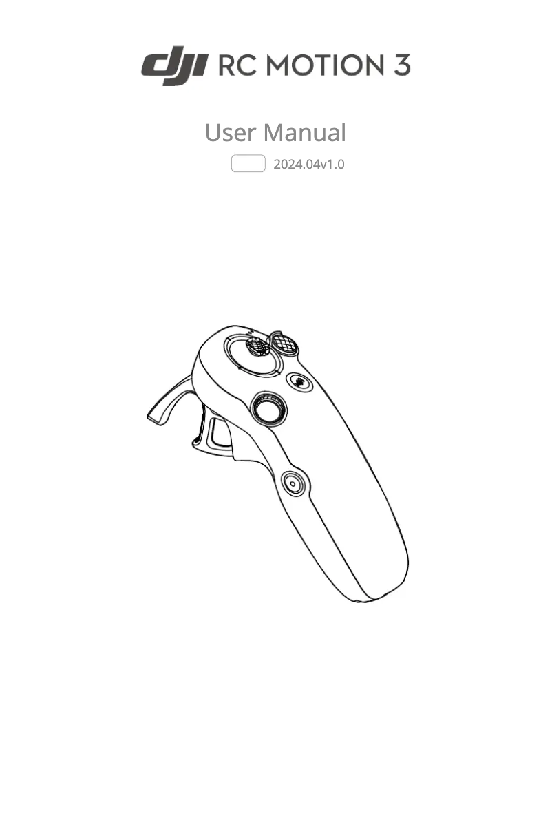 Page n°1 - Manuel utilisateur DJI RC Motion 3