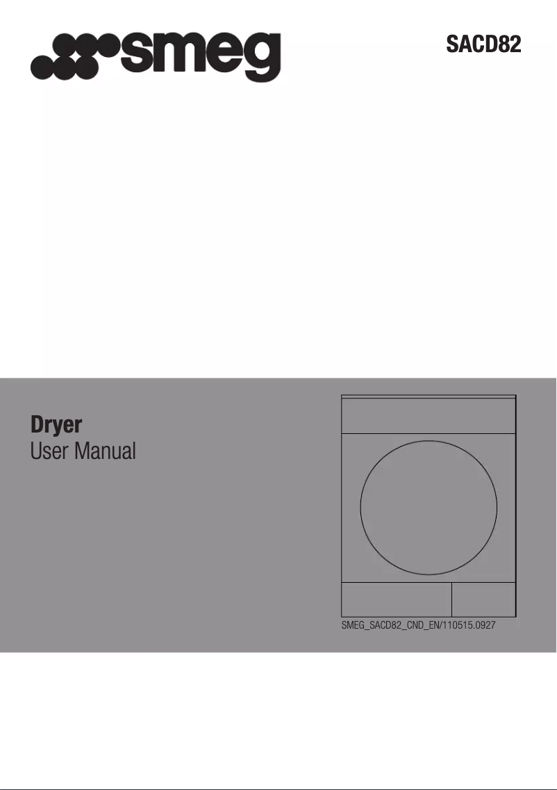 Page n°1 - Manuel utilisateur Smeg SACD82