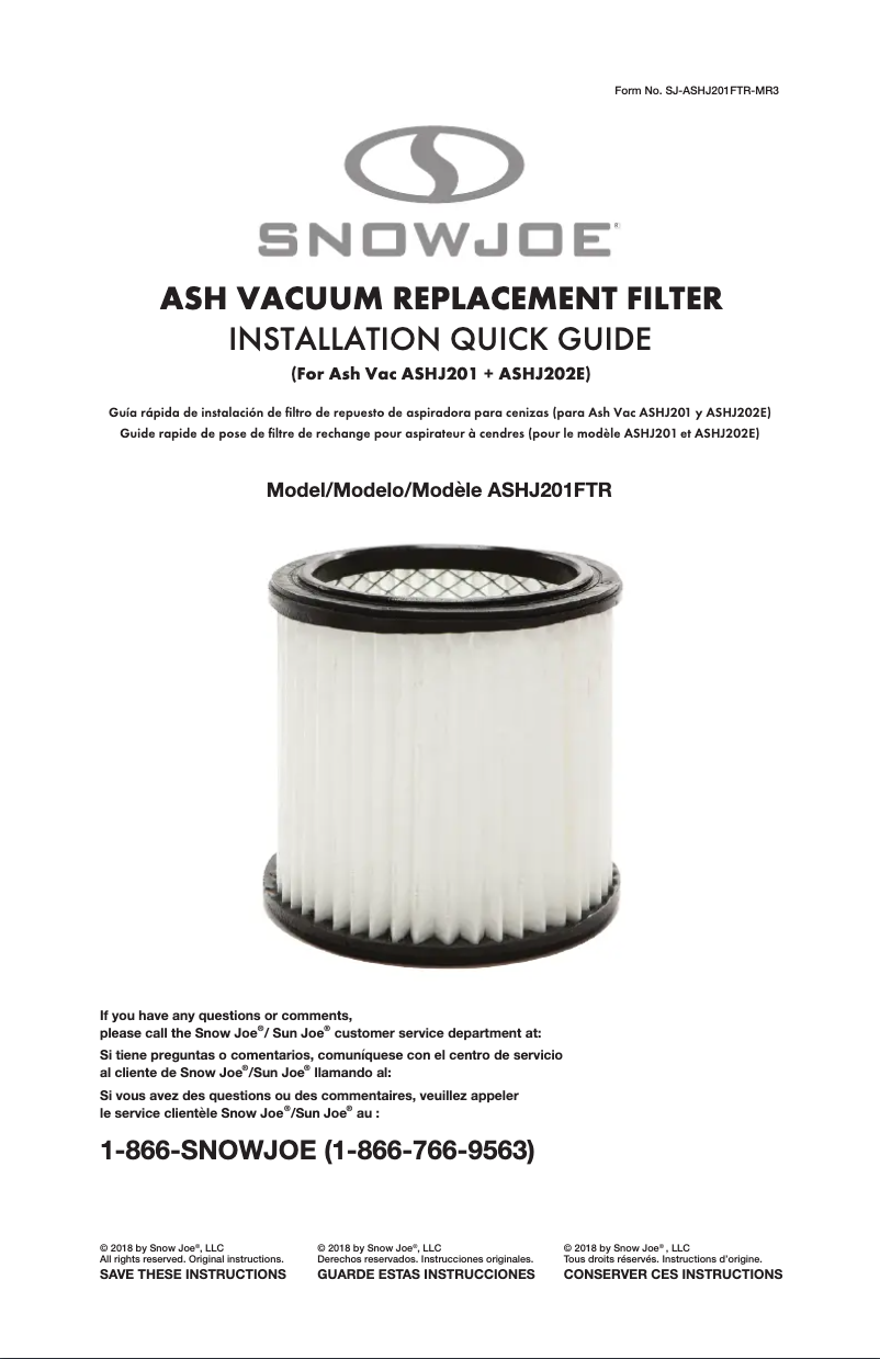 Image de la première page du manuel de l'appareil ASHJ201FTR