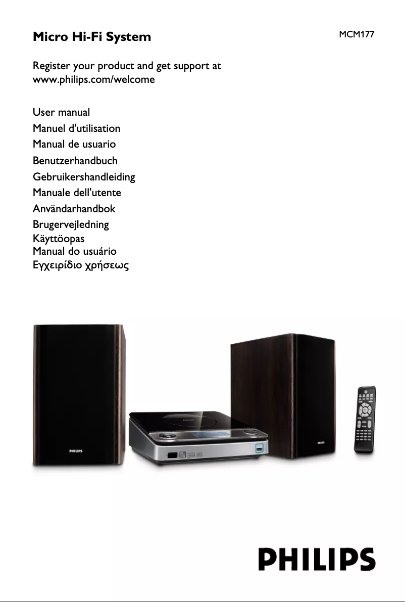 Página 1 del manual Manual de usuario Philips MCM177
