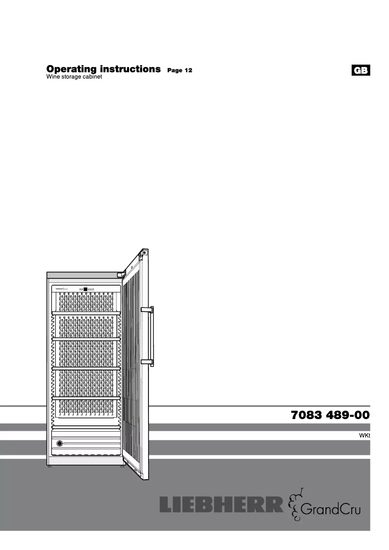 Page 1 de la notice Manuel utilisateur Liebherr WKt 5551 GrandCru