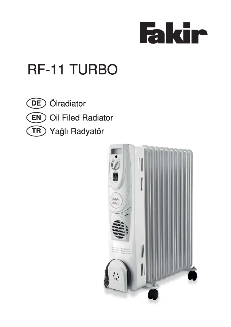 Page n°1 - Manuel utilisateur Fakir RF-11 Turbo