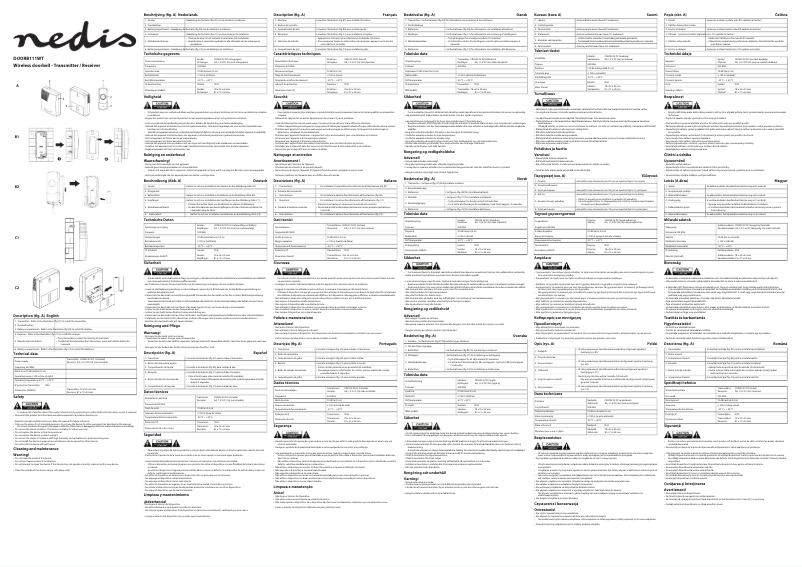 Image de la première page du manuel de l'appareil DOORB111WT