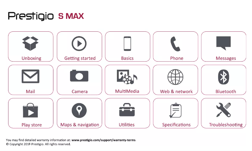 Page n°1 - Manuel utilisateur Prestigio S Max
