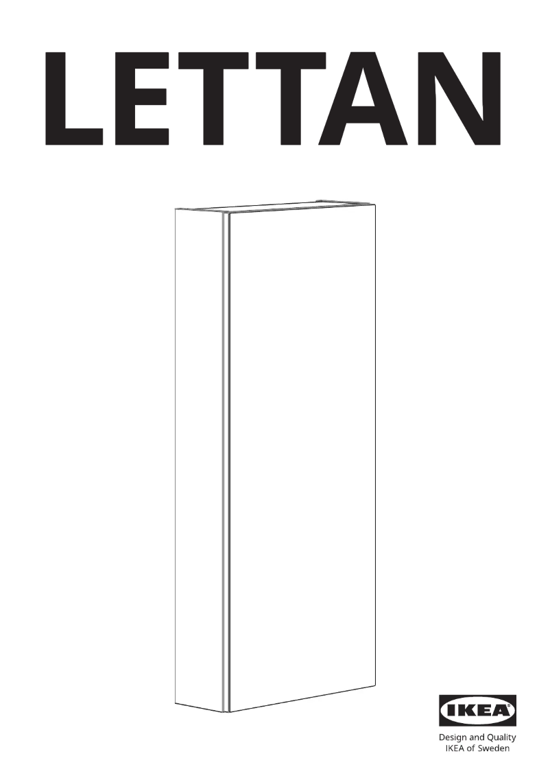 Página 1 del manual Manual de usuario Ikea LETTAN 405.349.20