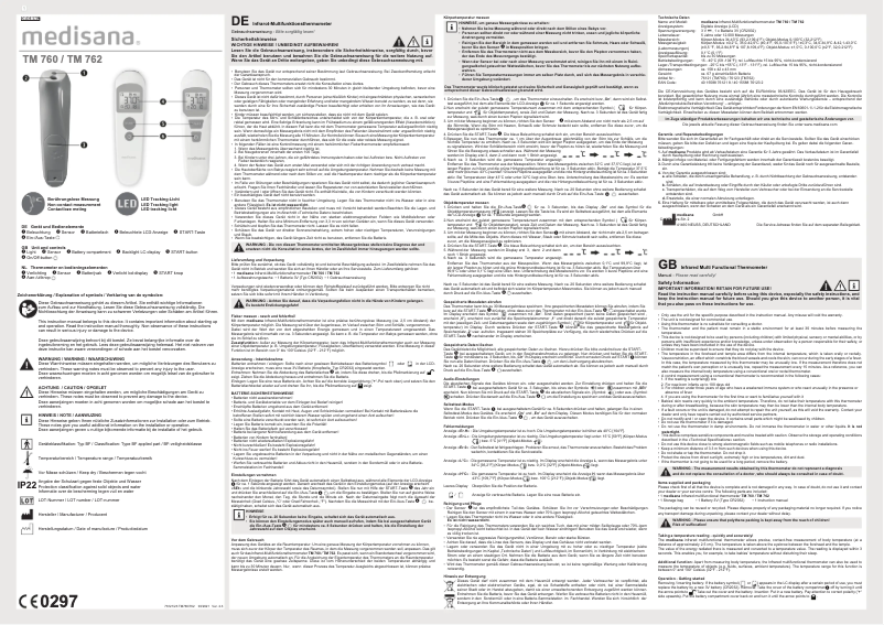 Página 1 del manual Manual de usuario Medisana TM 760