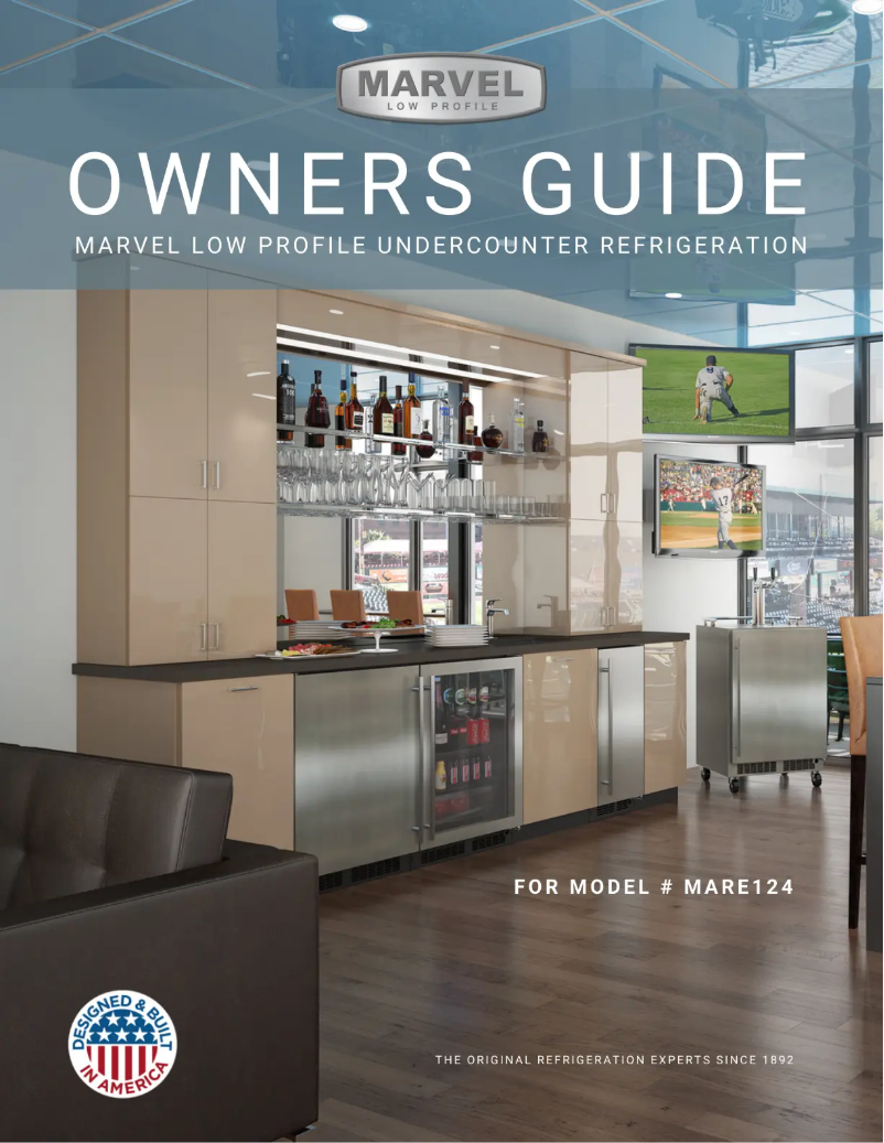 Page 1 de la notice Manuel utilisateur Marvel MARE124SS31A