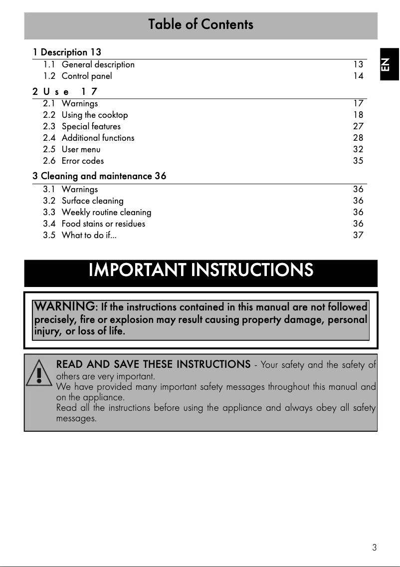 Page 1 de la notice Manuel utilisateur Smeg SIMU336D