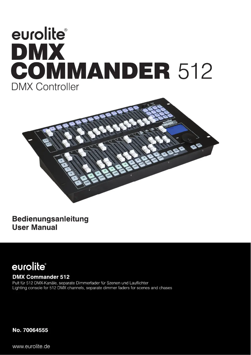 Page n°1 - Manuel utilisateur Eurolite DMX Commander 512