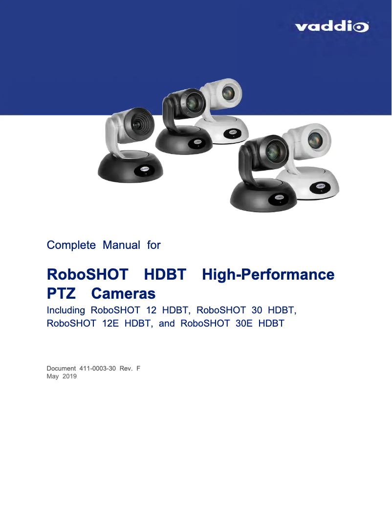 Image de la première page du manuel de l'appareil RoboSHOT 30E-M