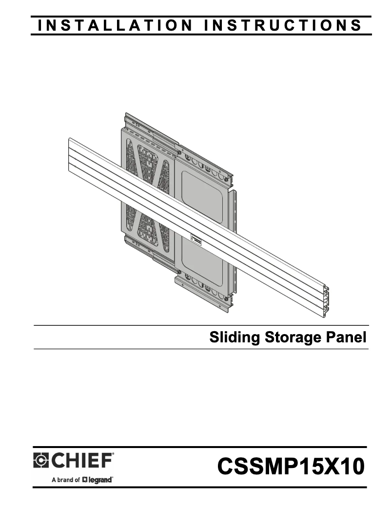 Page n°1 - Manuel utilisateur Chief CSSMP15X10
