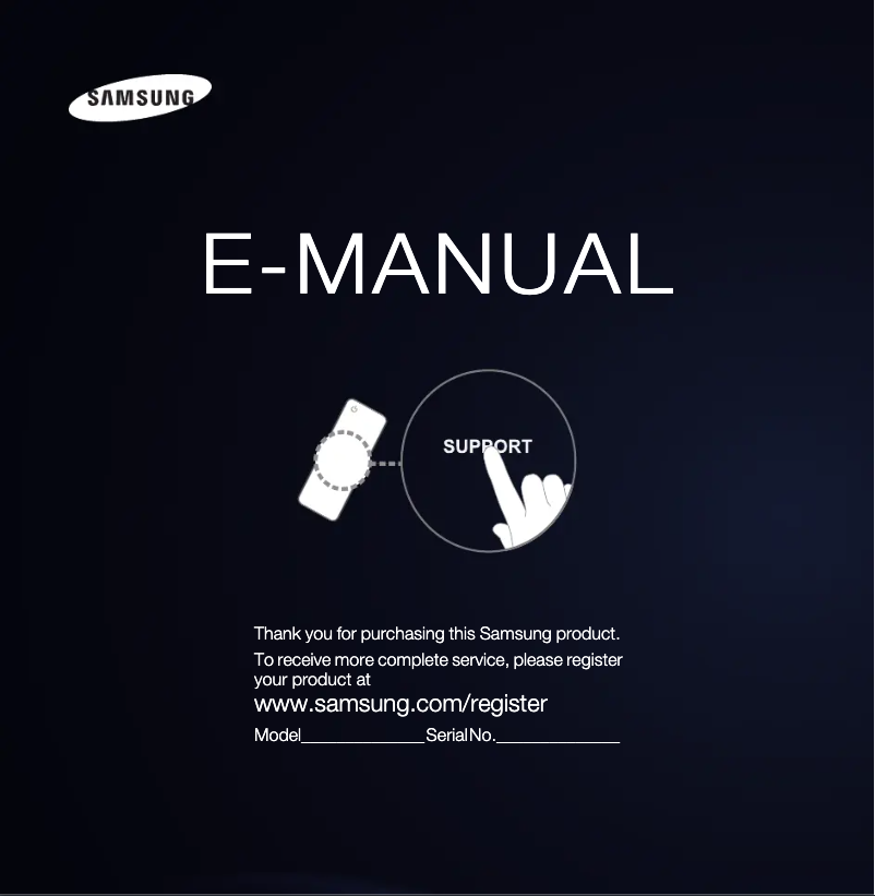 Page 1 de la notice Manuel utilisateur Samsung PS51E6500EU