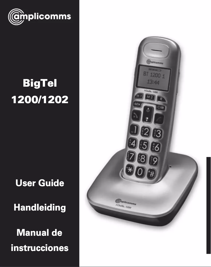 Imagen de la primera página del manual del dispositivo BigTel 1202