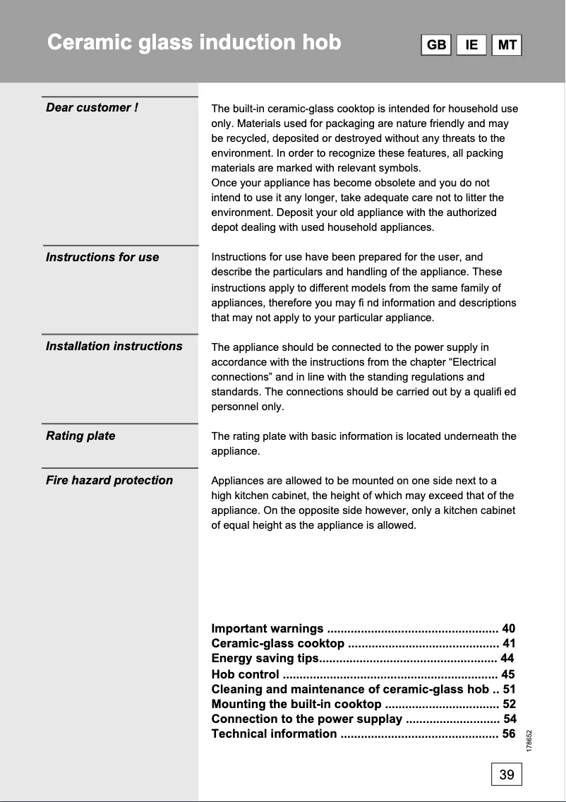 Image de la première page du manuel de l'appareil EIT 695