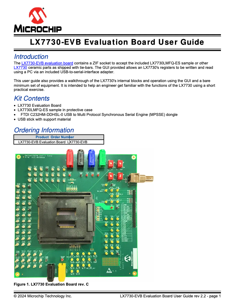 Image de la première page du manuel de l'appareil LX7730