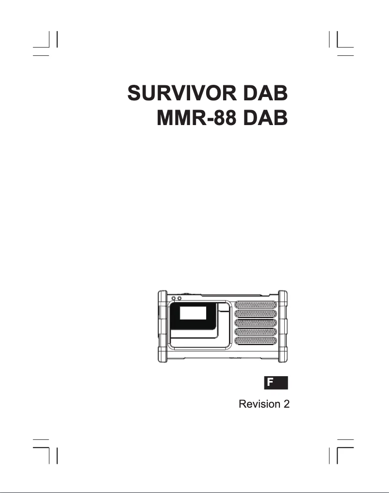 Image de la première page du manuel de l'appareil MMR-88 DAB