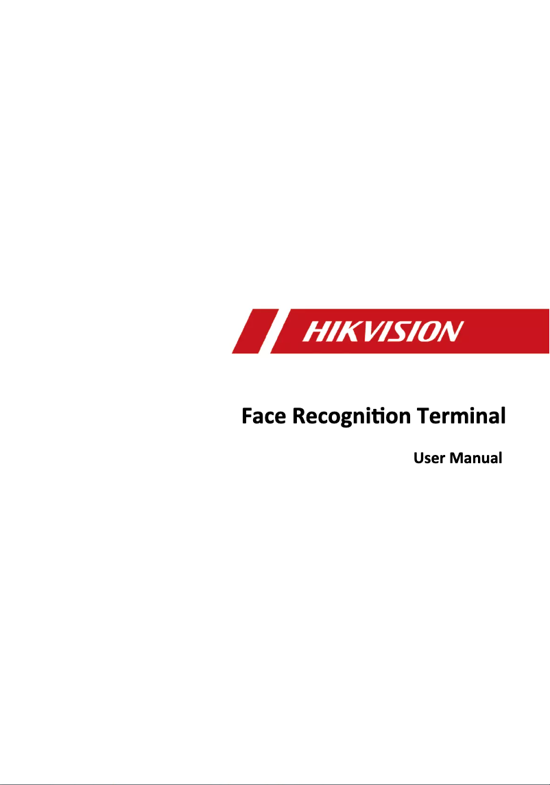 Página 1 del manual Manual de usuario Hikvision DS-K1T671TMFW