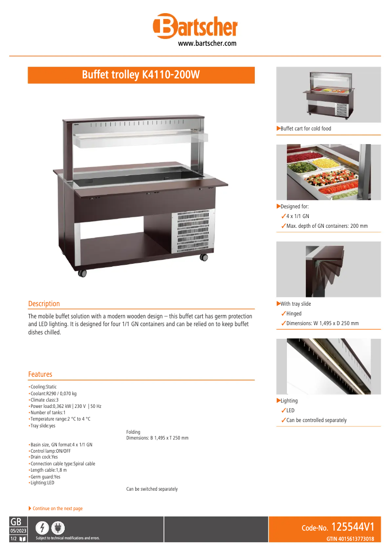 Image de la première page du manuel de l'appareil K4110-200W