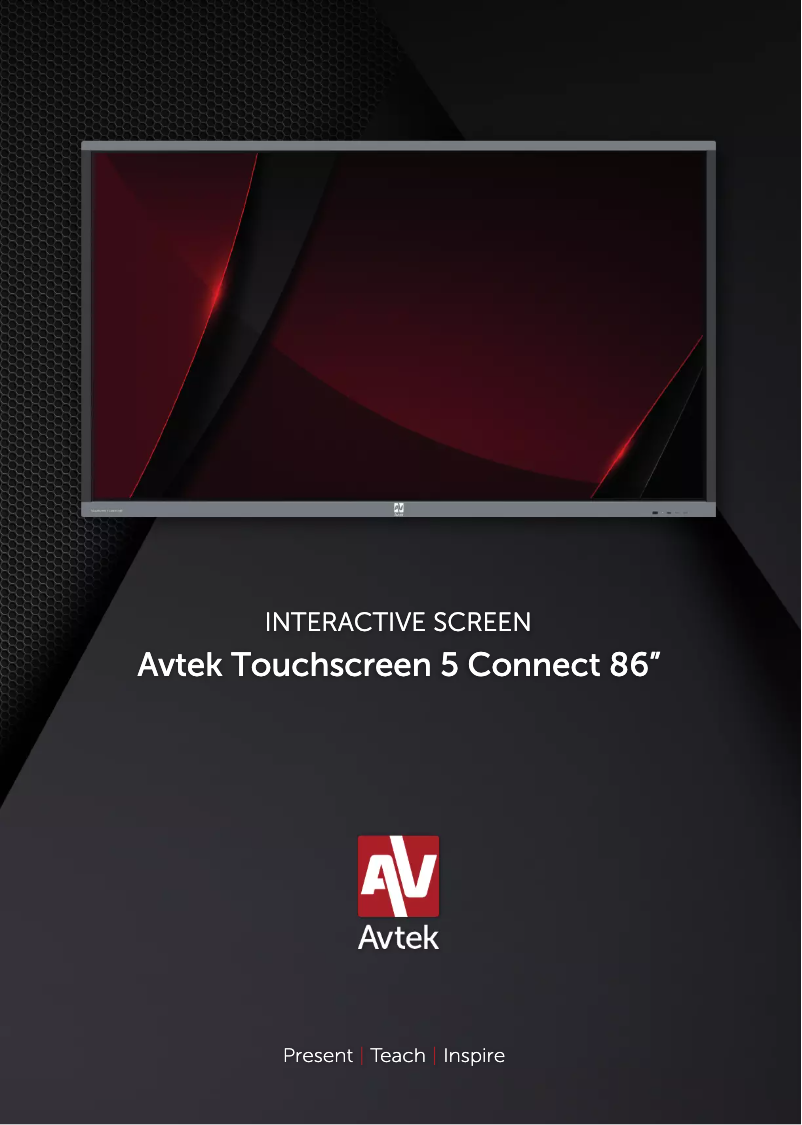 Image de la première page du manuel de l'appareil 5 Connect 86”