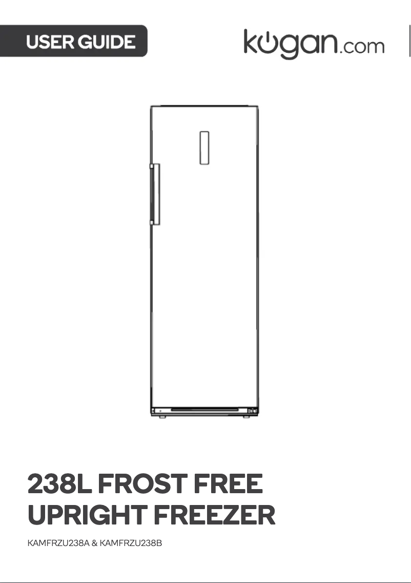 Image de la première page du manuel de l'appareil KAMFRZU238B