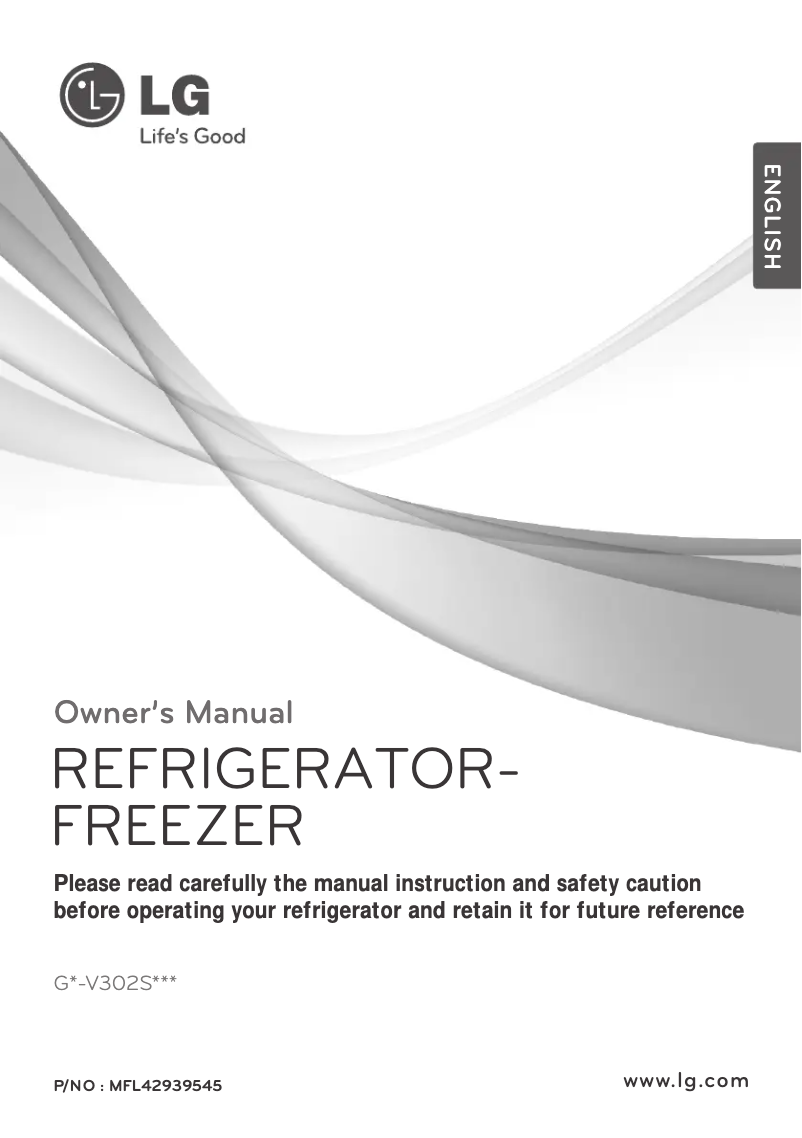 Page 1 de la notice Manuel utilisateur LG GR-V302SLC