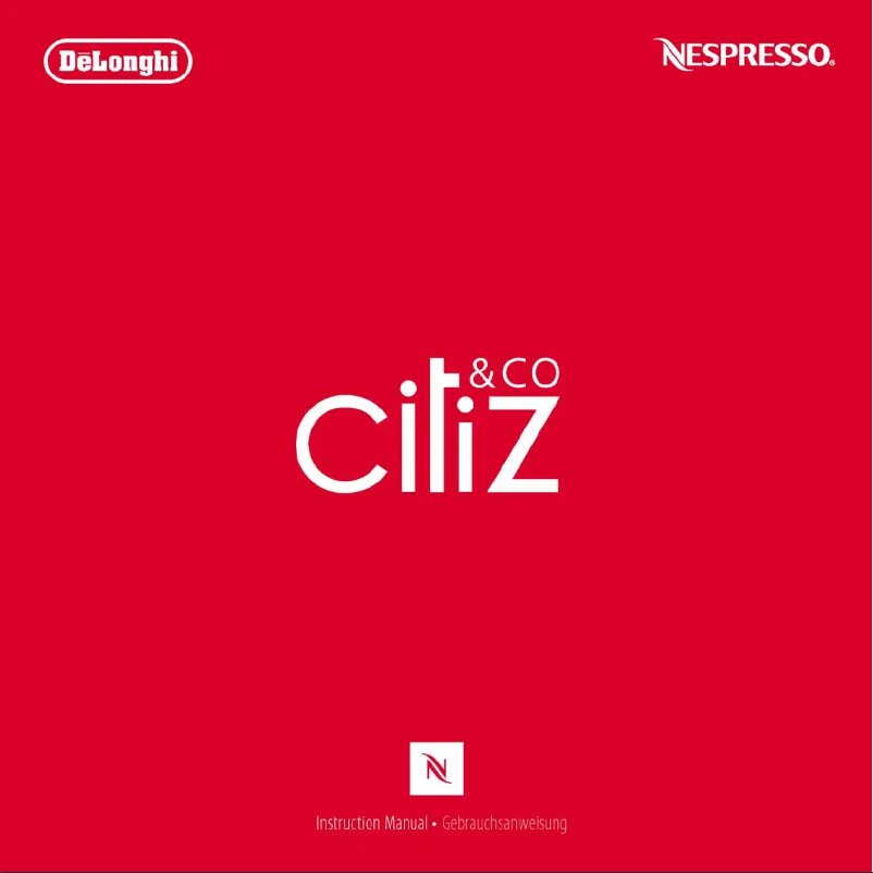 Page n°1 - Manuel utilisateur DeLonghi Citiz EN 325