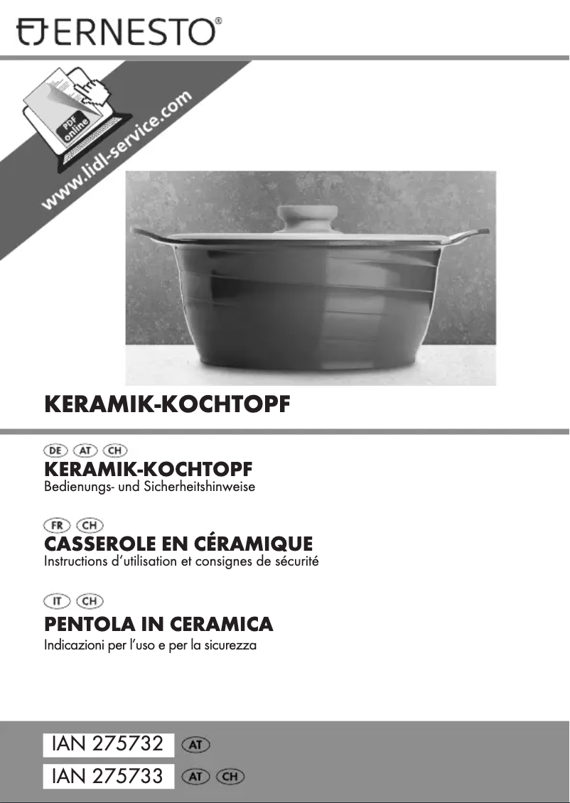 Image de la première page du manuel de l'appareil HG00772