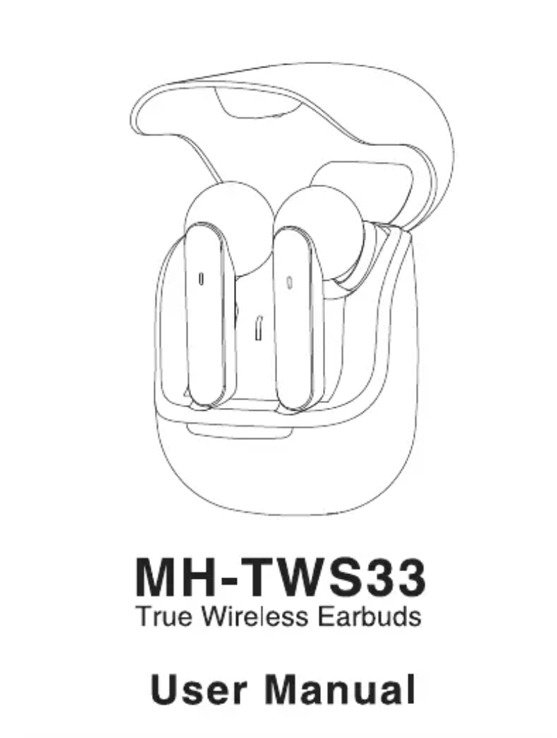 Page 1 de la notice Manuel utilisateur Moonki MH-TWS33
