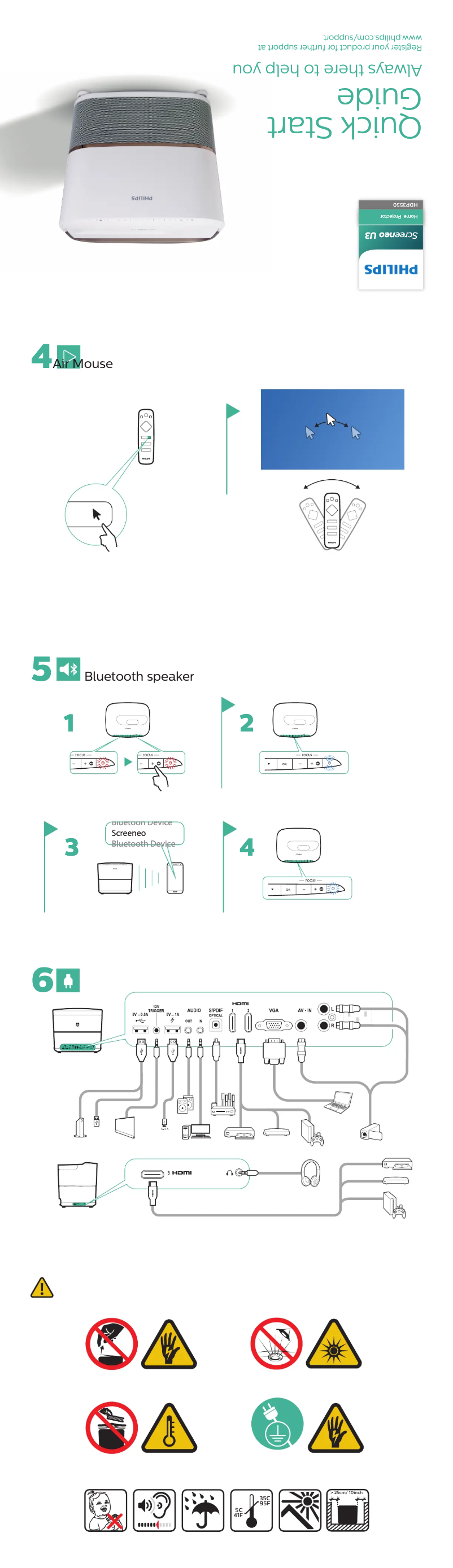First page image of the manual for Screeneo U3