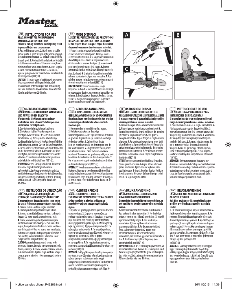 Image de la première page du manuel de l'appareil 4360