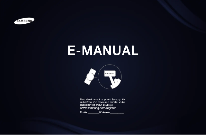 Page n°1 - Manuel utilisateur Samsung UE37D6200