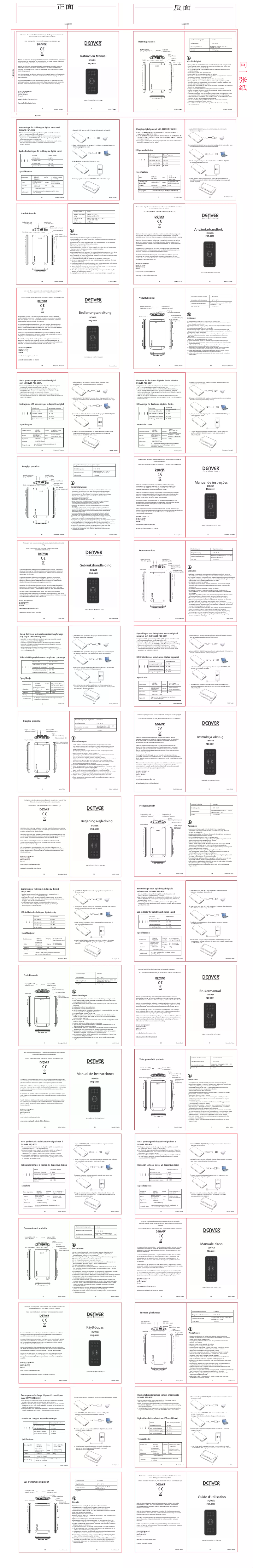Image de la première page du manuel de l'appareil PBQ-6001