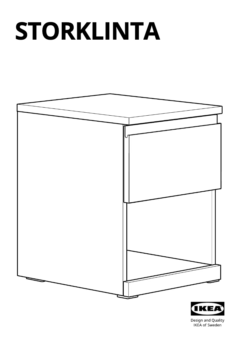 Imagen de la primera página del manual del dispositivo STORKLINTA 305.611.55