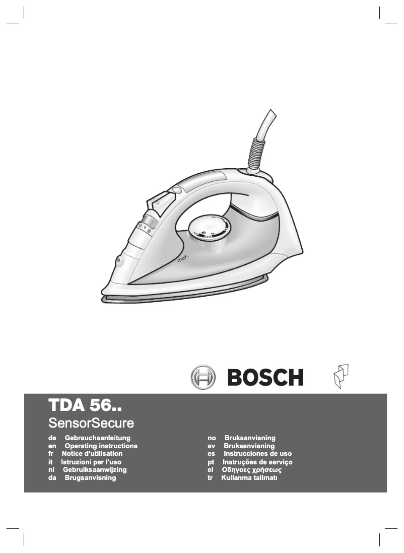 Page 1 de la notice Manuel utilisateur Bosch TDA5680
